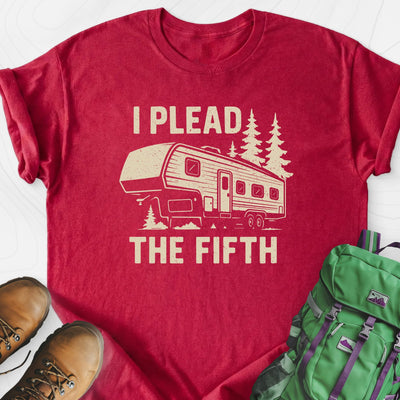 I Plead the Fifth Lightweight T-Shirt Gift For Hiker