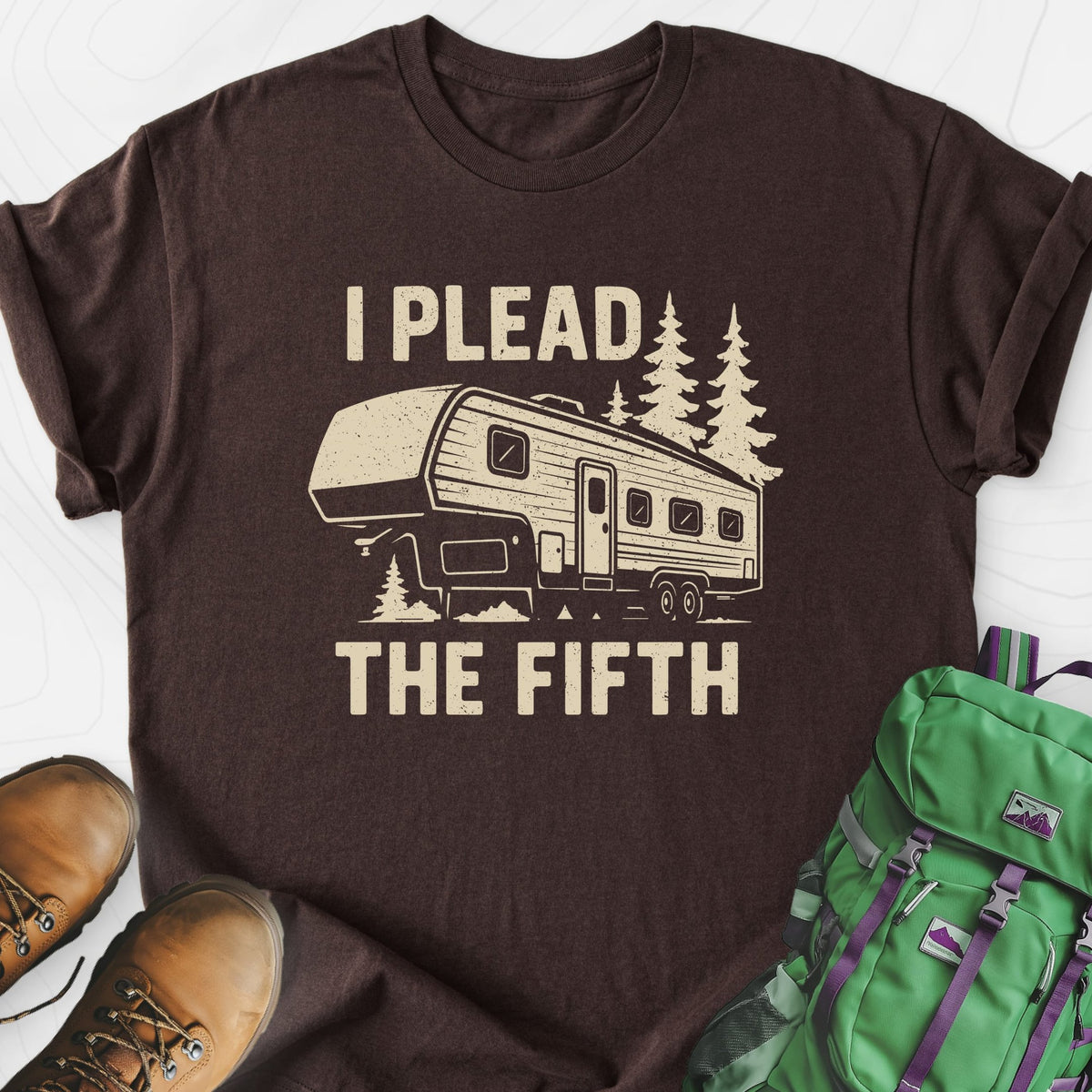 I Plead the Fifth Lightweight T-Shirt Gift For Hiker
