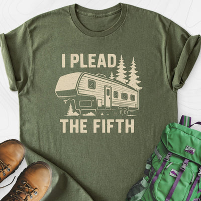 I Plead the Fifth Lightweight T-Shirt Gift For Hiker