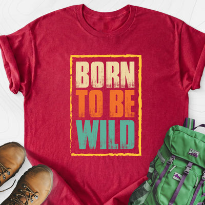 Born To Be Wild Distressed Lightweight T-Shirt Gift For Hiker