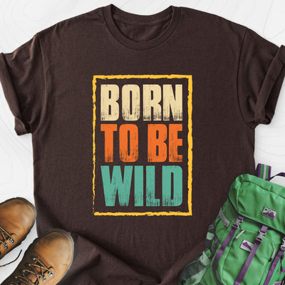Born To Be Wild Distressed Lightweight T-Shirt Gift For Hiker