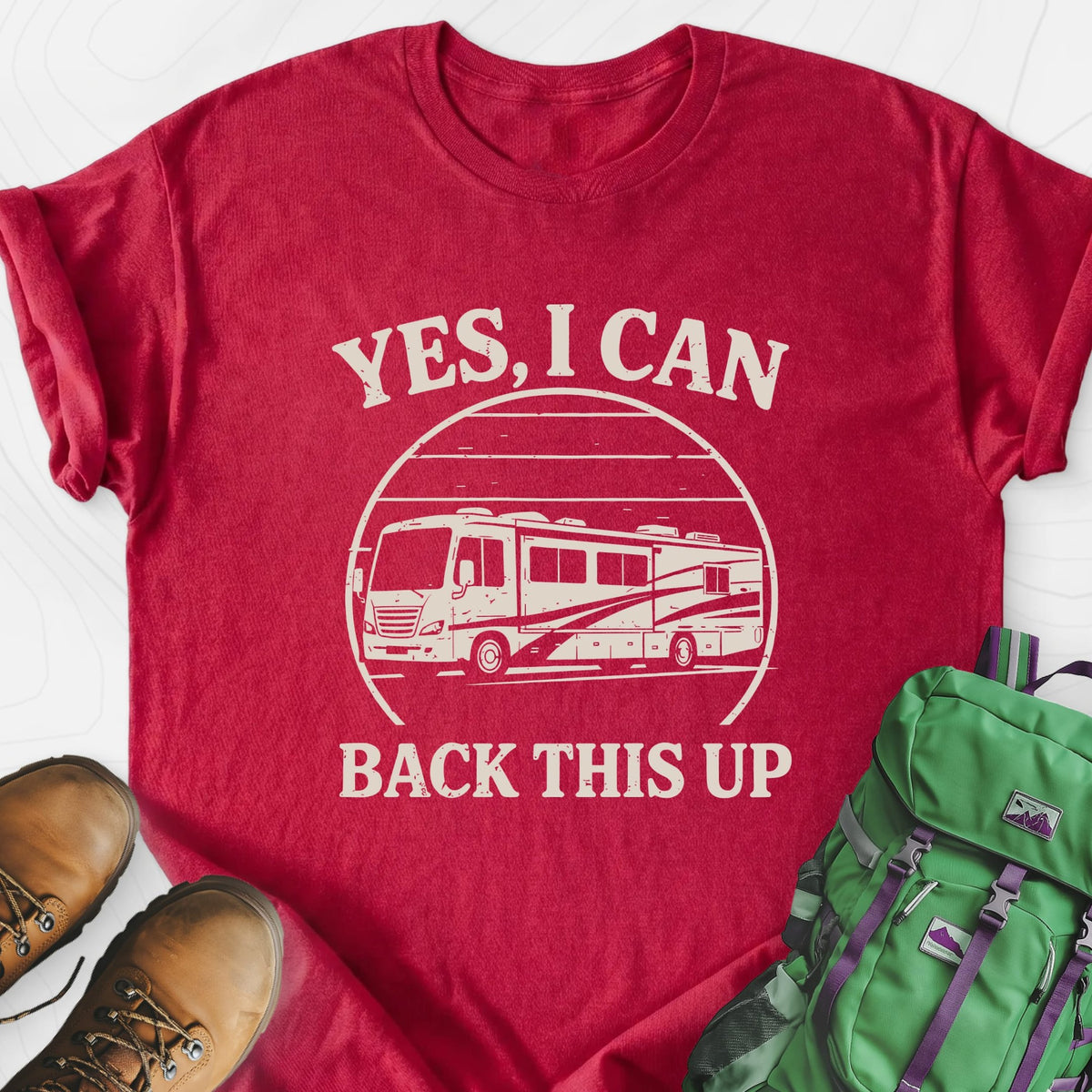 I Can Back This Up Lightweight T-Shirt Gift For Hiker