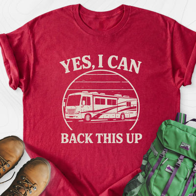 I Can Back This Up Lightweight T-Shirt Gift For Hiker