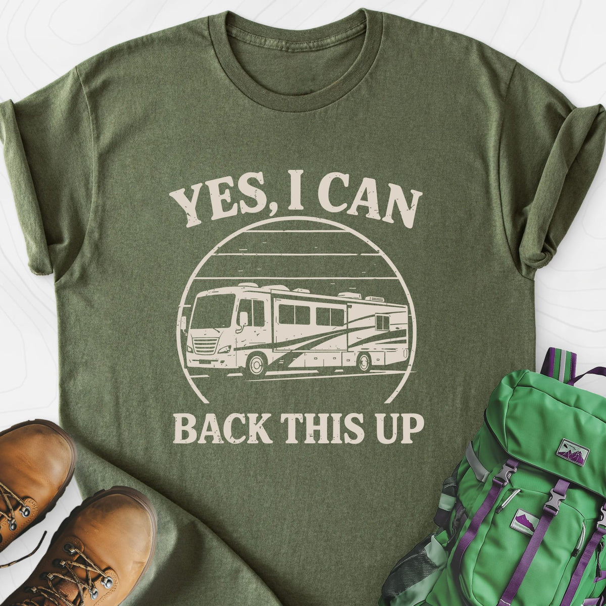 I Can Back This Up Lightweight T-Shirt Gift For Hiker