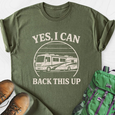 I Can Back This Up Lightweight T-Shirt Gift For Hiker
