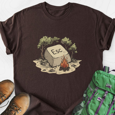 ESC Campfire Lightweight T-Shirt Gift For Hiker