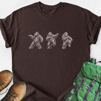 Bigfoot Dance Lightweight T-Shirt Gift For Hiker