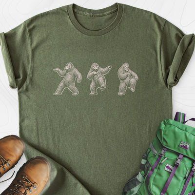 Bigfoot Dance Lightweight T-Shirt Gift For Hiker