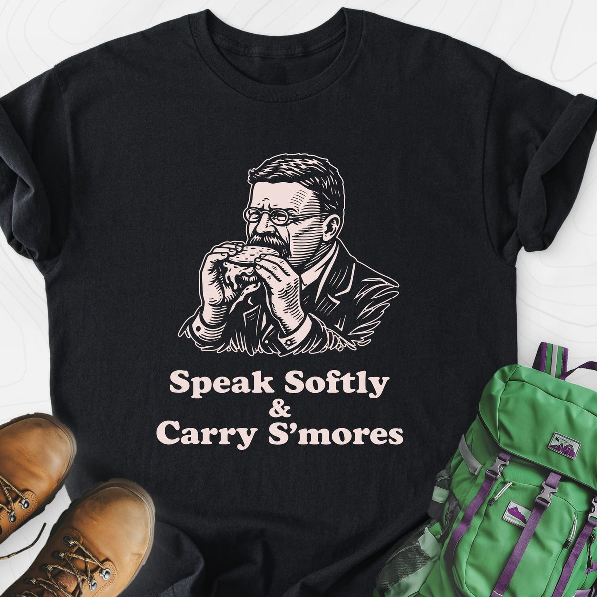 Roosevelt S’mores Lightweight T-Shirt Gift For Hiker