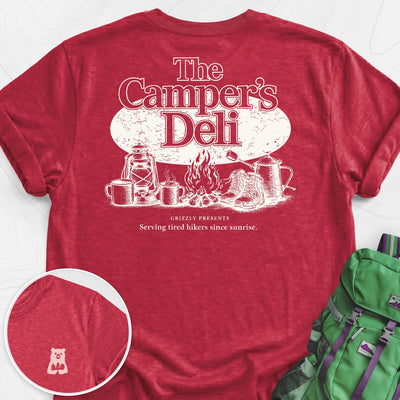 Campers Deli Back Print Lightweight T-Shirt Gift For Hiker