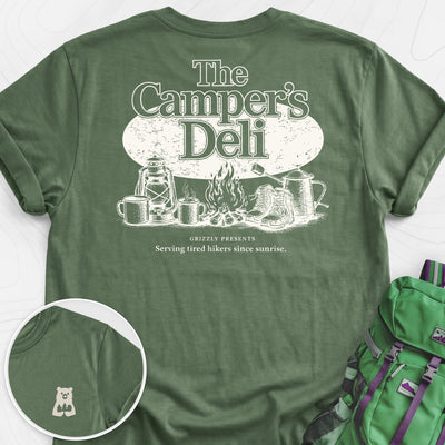 Campers Deli Back Print Lightweight T-Shirt Gift For Hiker