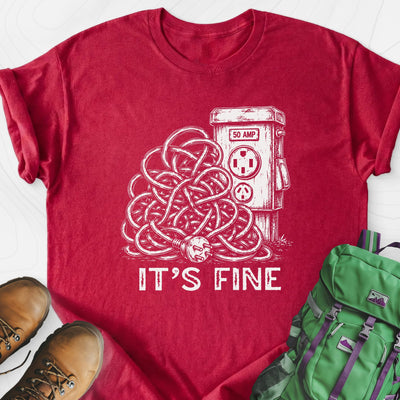 It's Fine Lightweight T-Shirt Gift For Hiker