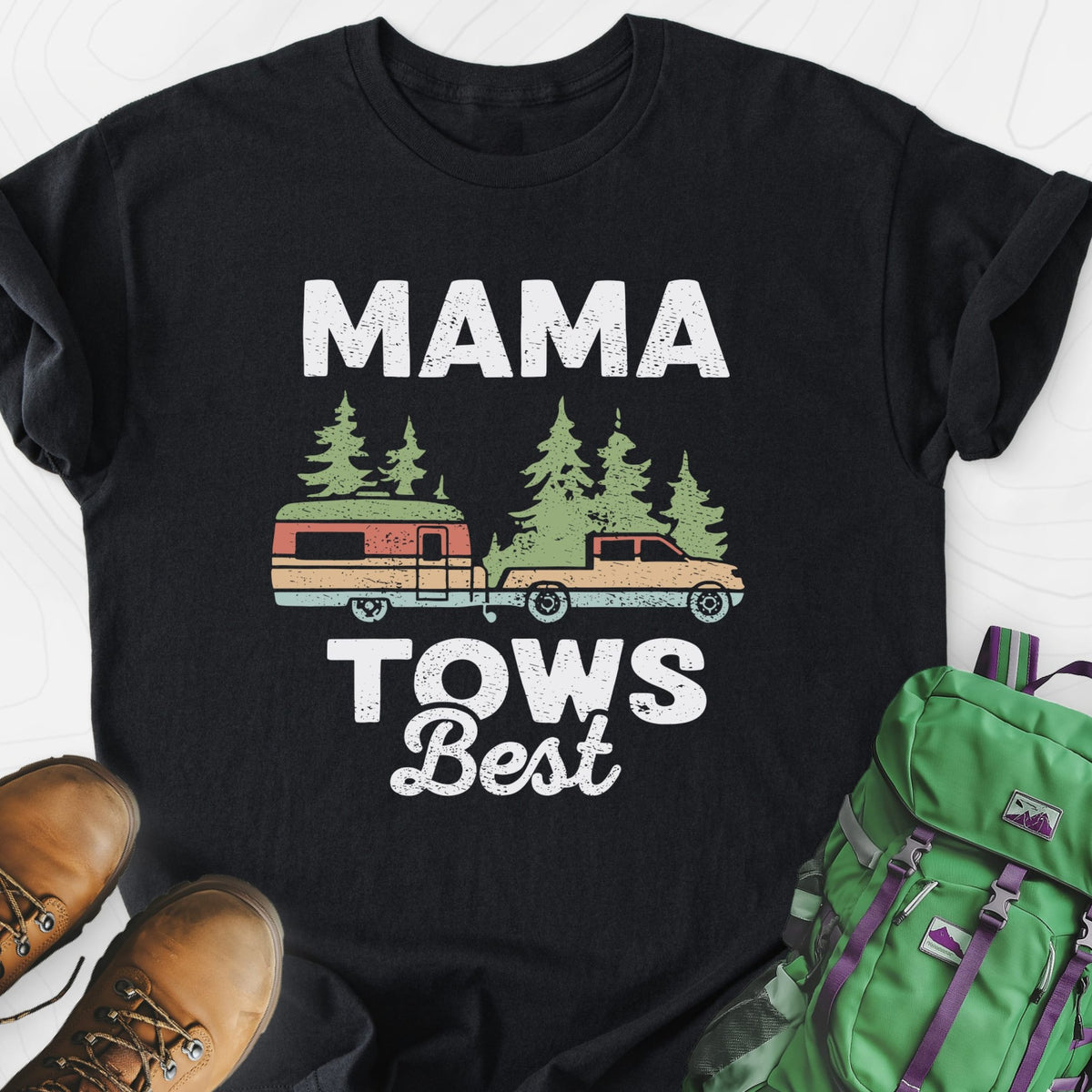 Mama Tows Best Lightweight T-Shirt Gift For Hiker