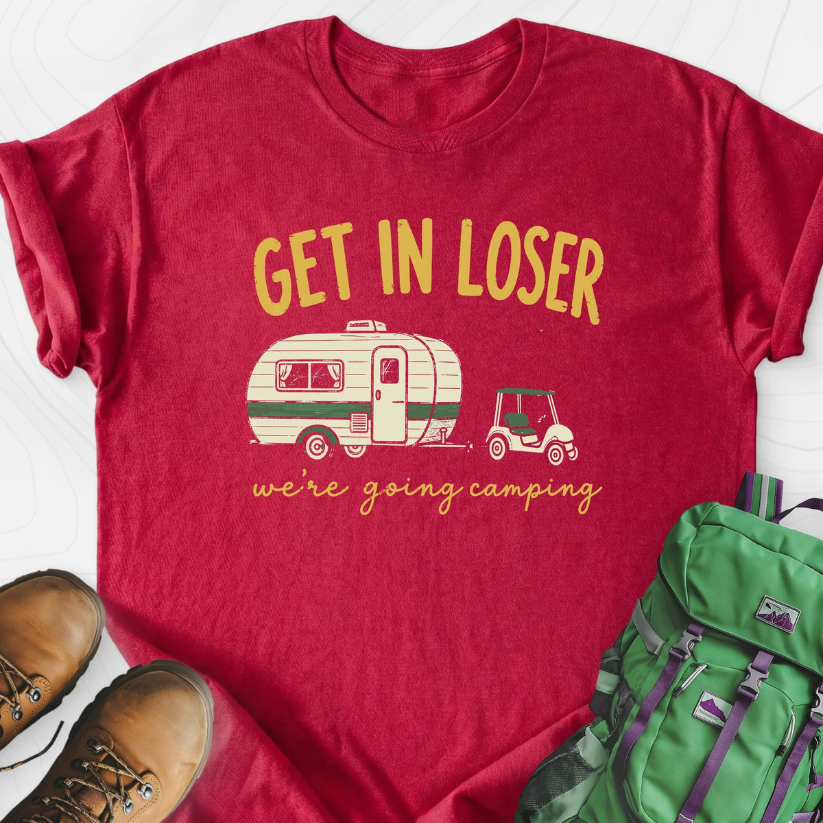 Golf Cart Getaway Lightweight T-Shirt Gift For Hiker
