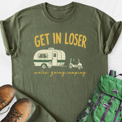 Golf Cart Getaway Lightweight T-Shirt Gift For Hiker