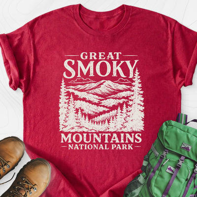 Great Smoky Mountains Lightweight T-Shirt Gift For Hiker