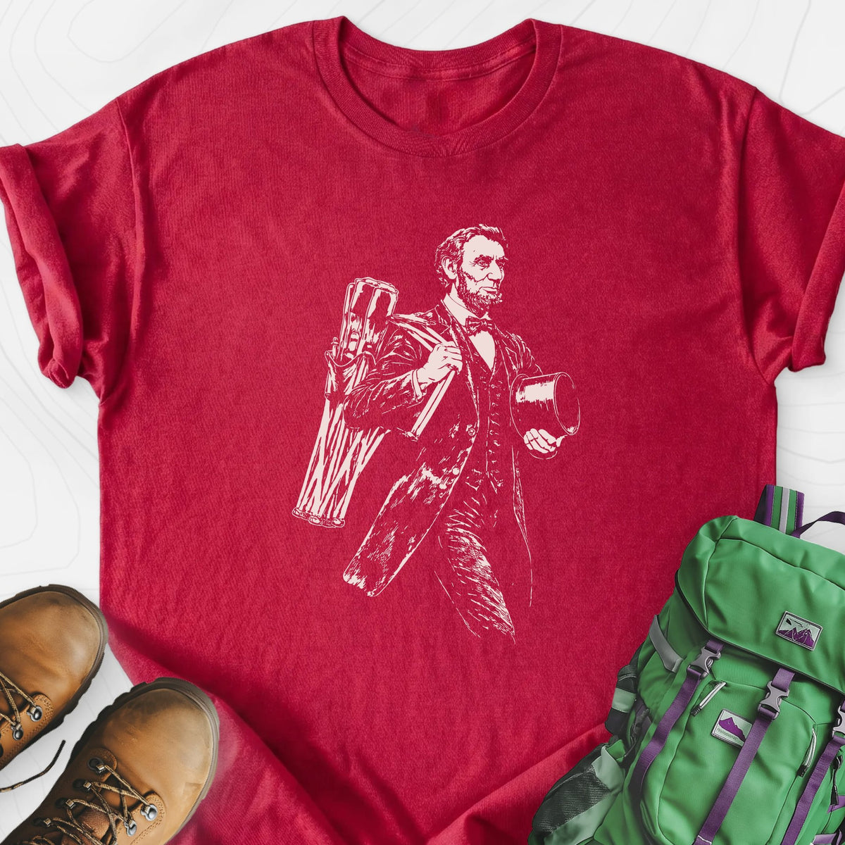 Lincoln Camping Gear Lightweight T-Shirt Gift For Hiker