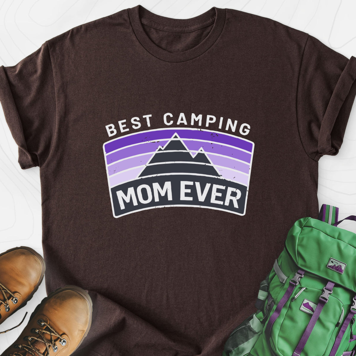 Best Camping Mom Lightweight T-Shirt Gift For Hiker