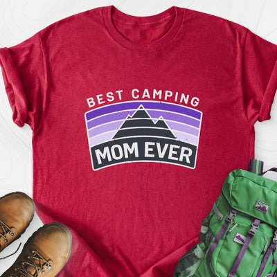 Best Camping Mom Lightweight T-Shirt Gift For Hiker