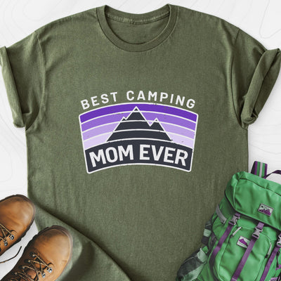 Best Camping Mom Lightweight T-Shirt Gift For Hiker