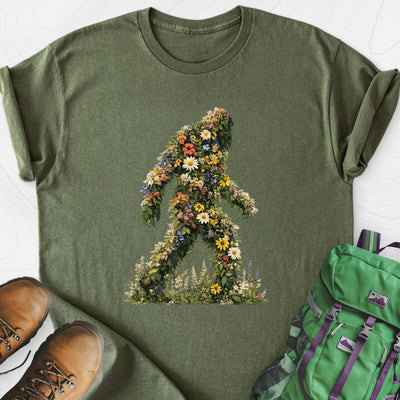 Wildflower Squatch Lightweight T-Shirt Gift For Hiker