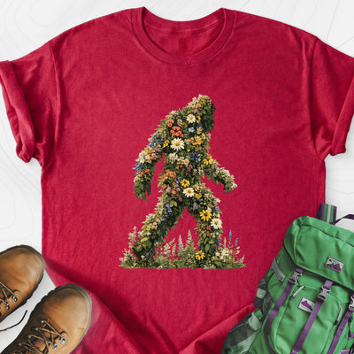 Wildflower Squatch Lightweight T-Shirt Gift For Hiker