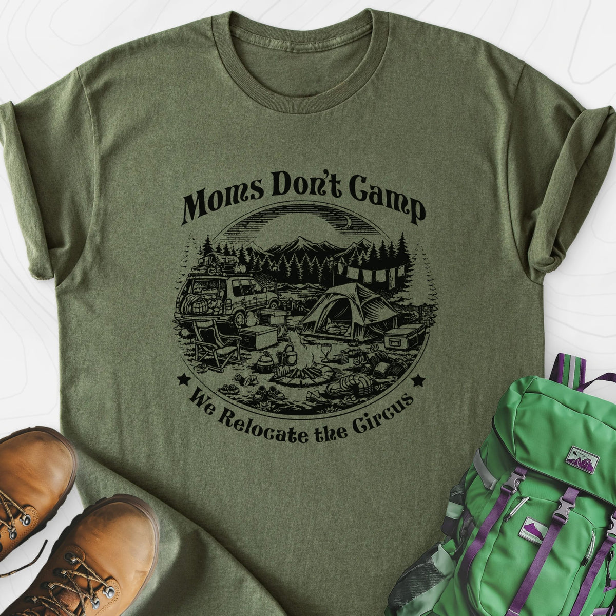 Relocate the Circus Lightweight T-Shirt Gift For Hiker