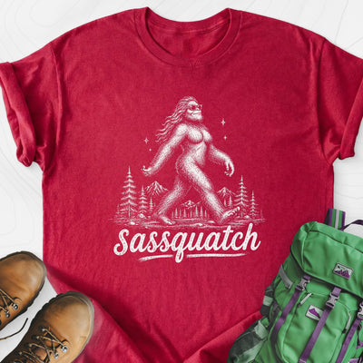 Sassquatch Lightweight T-Shirt Gift For Hiker