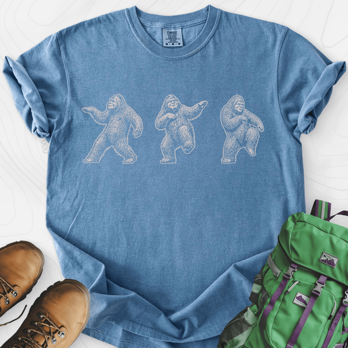 Bigfoot Dance T-Shirt Gift For Hiker