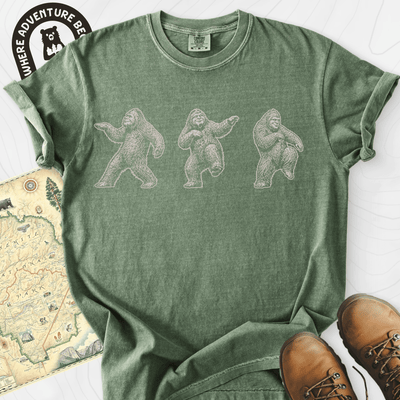Bigfoot Dance T-Shirt Gift For Hiker