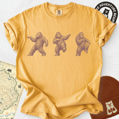 Bigfoot Dance T-Shirt Gift For Hiker