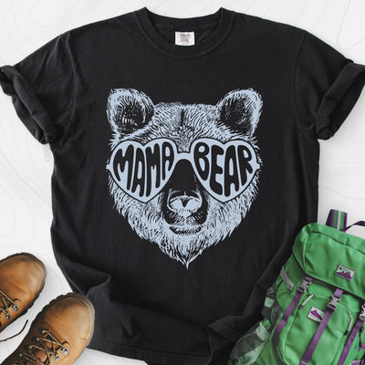Mama Bear T-Shirt Gift For Hiker