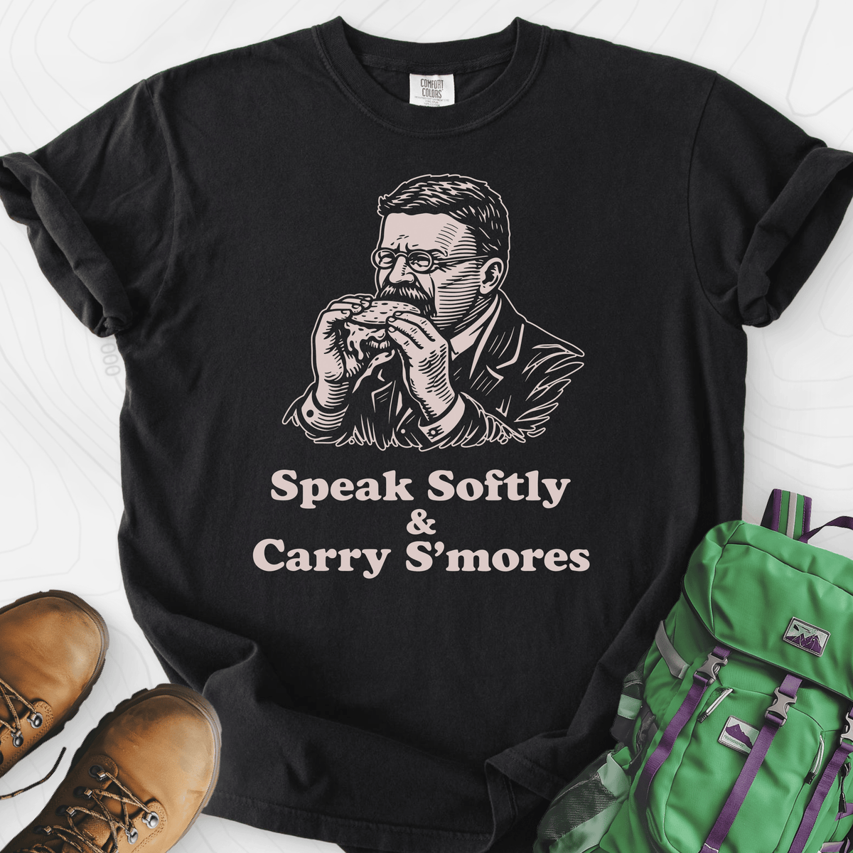 Roosevelt S’mores T-Shirt Gift For Hiker