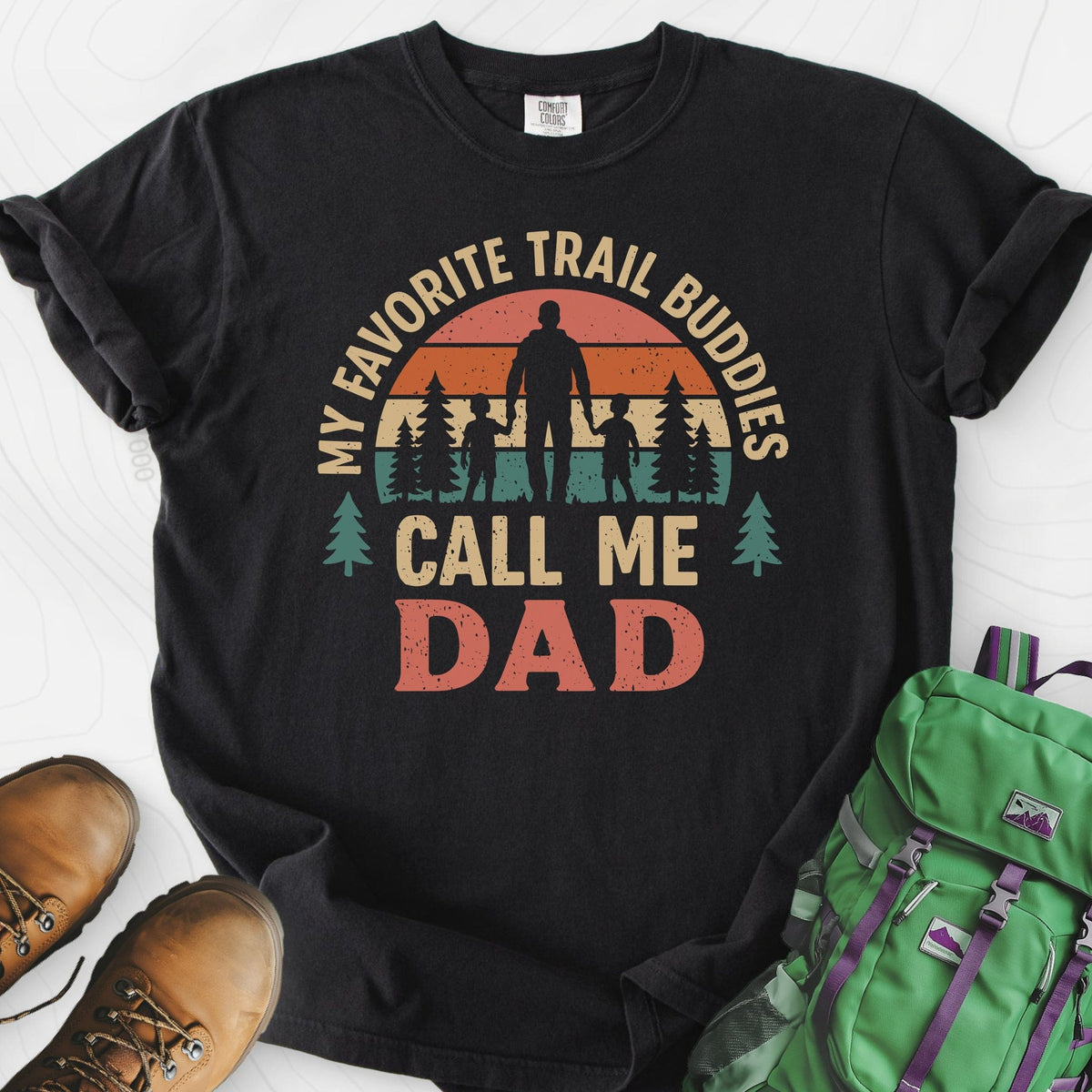 Trail Buddies Call Me Dad T-Shirt Gift For Hiker