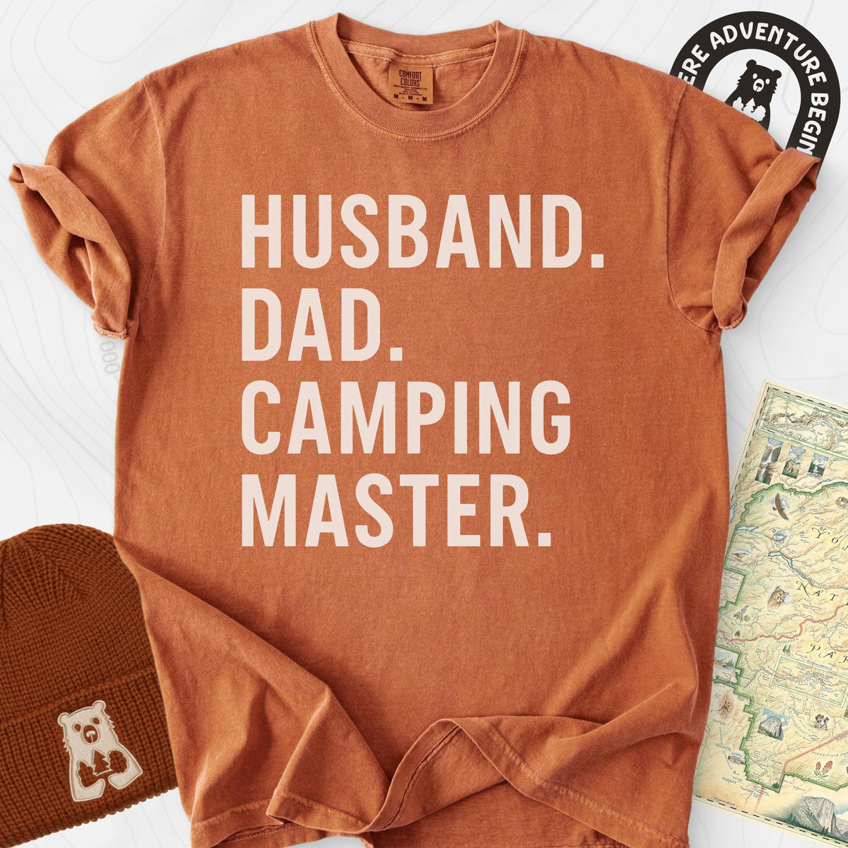 Camping Master T-Shirt Gift For Hiker