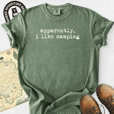 Apparently Camping T-Shirt Gift For Hiker