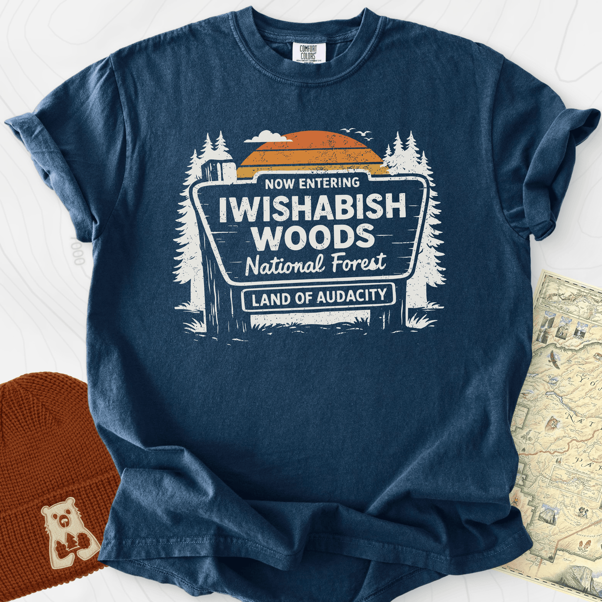 Iwishabish Woods T-Shirt Gift For Hiker