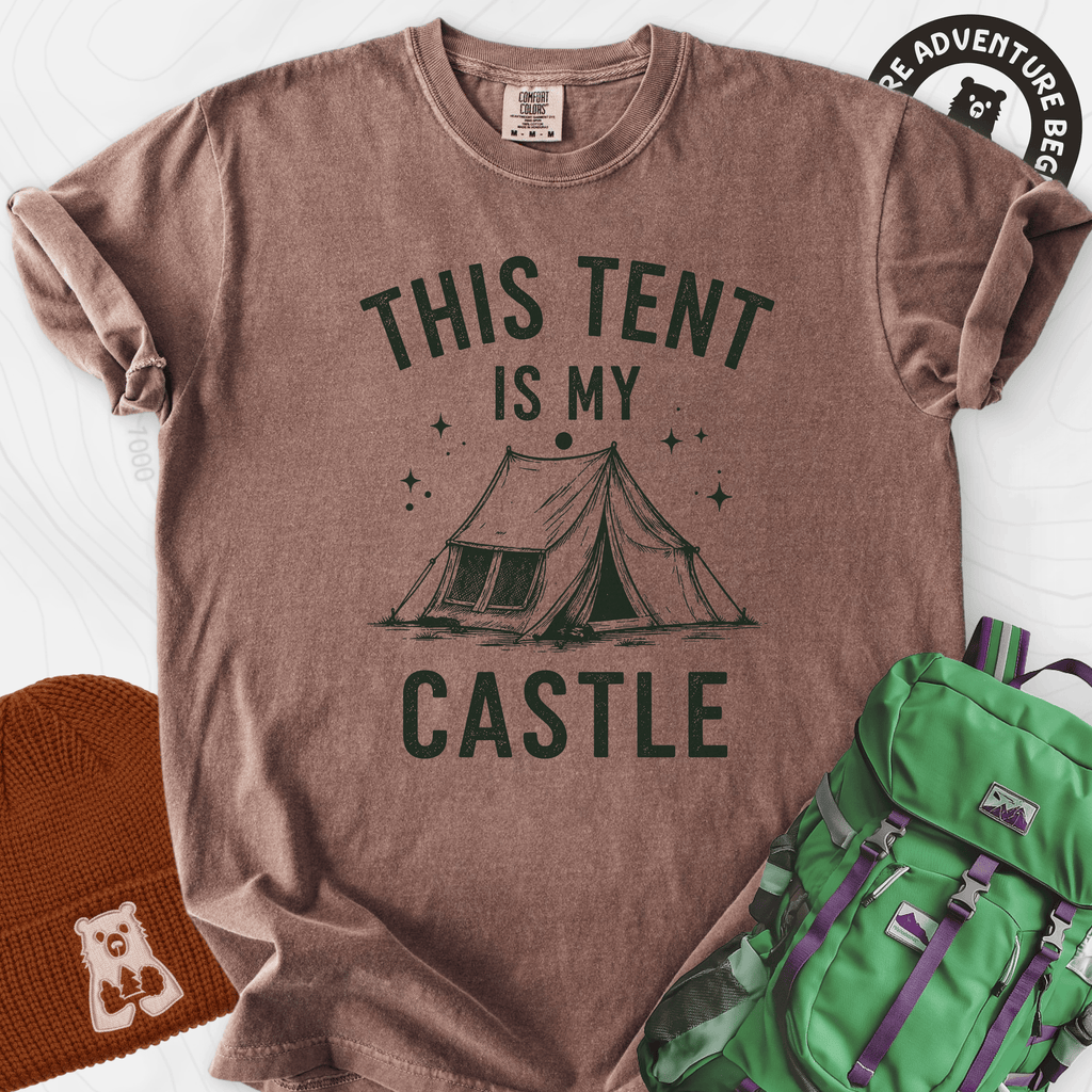 Tent Castle T-Shirt Gift For Hiker