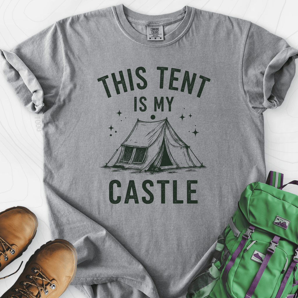 Tent Castle T-Shirt Gift For Hiker