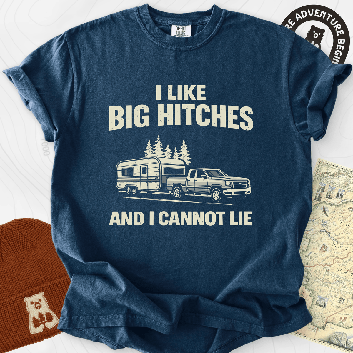 Big Hitches T-Shirt Gift For Hiker