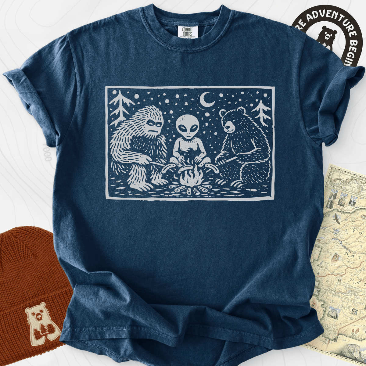 Campfire Legends T-Shirt Gift For Hiker