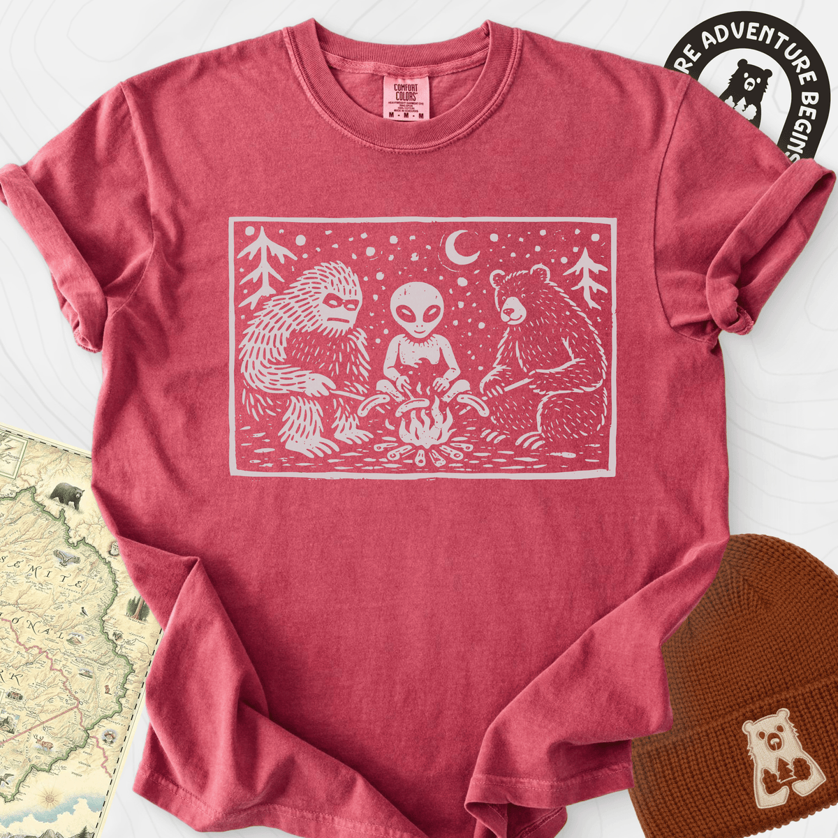 Campfire Legends T-Shirt Gift For Hiker