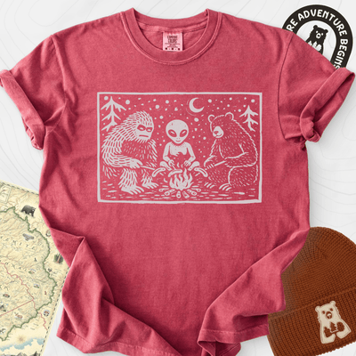 Campfire Legends T-Shirt Gift For Hiker