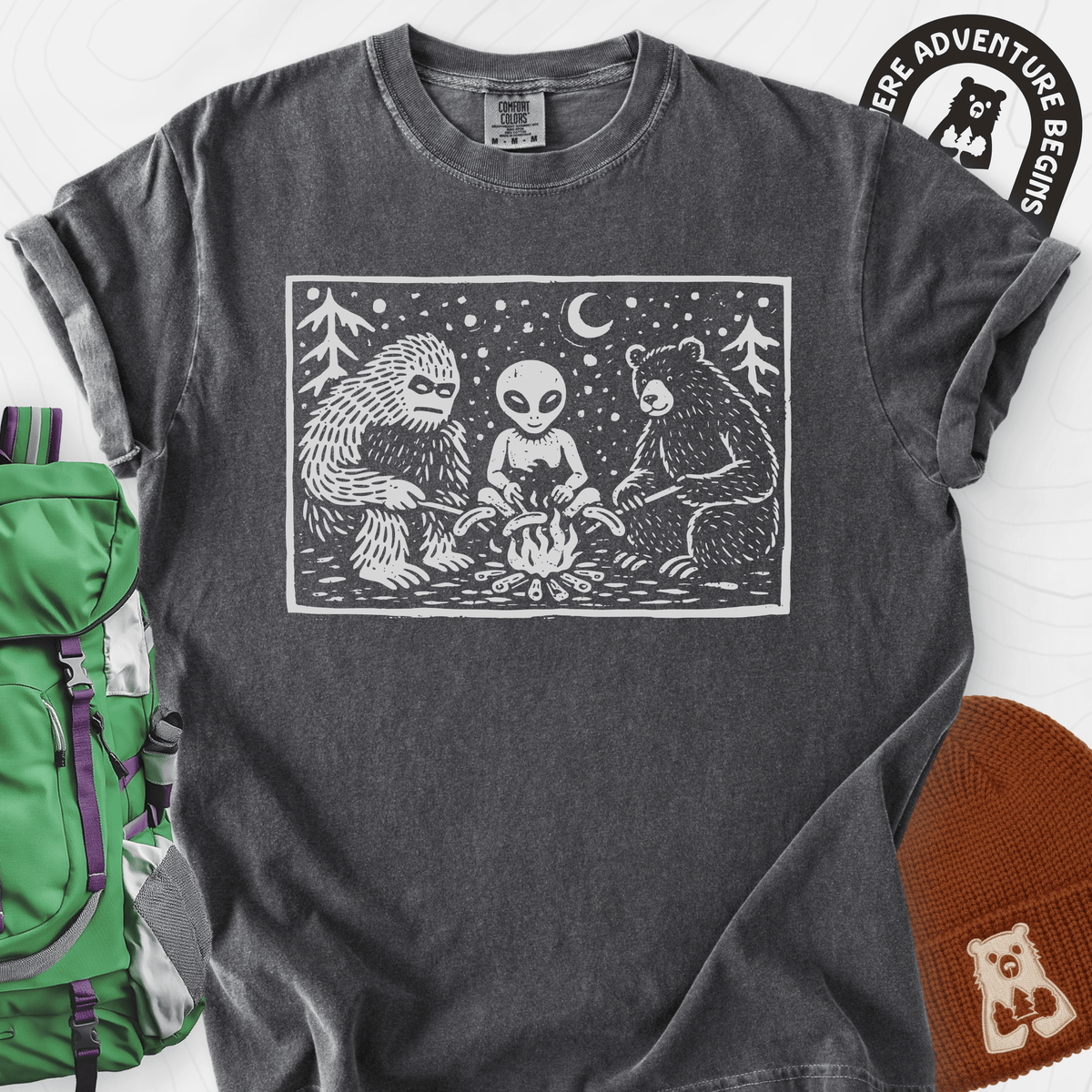 Campfire Legends T-Shirt Gift For Hiker