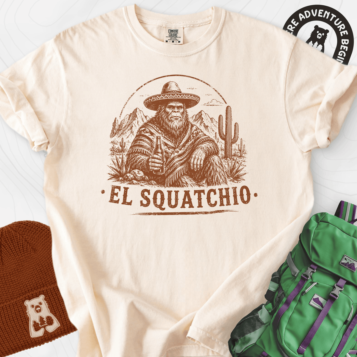 El Squatchio T-Shirt Gift For Hiker