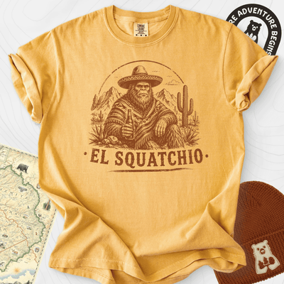 El Squatchio T-Shirt Gift For Hiker