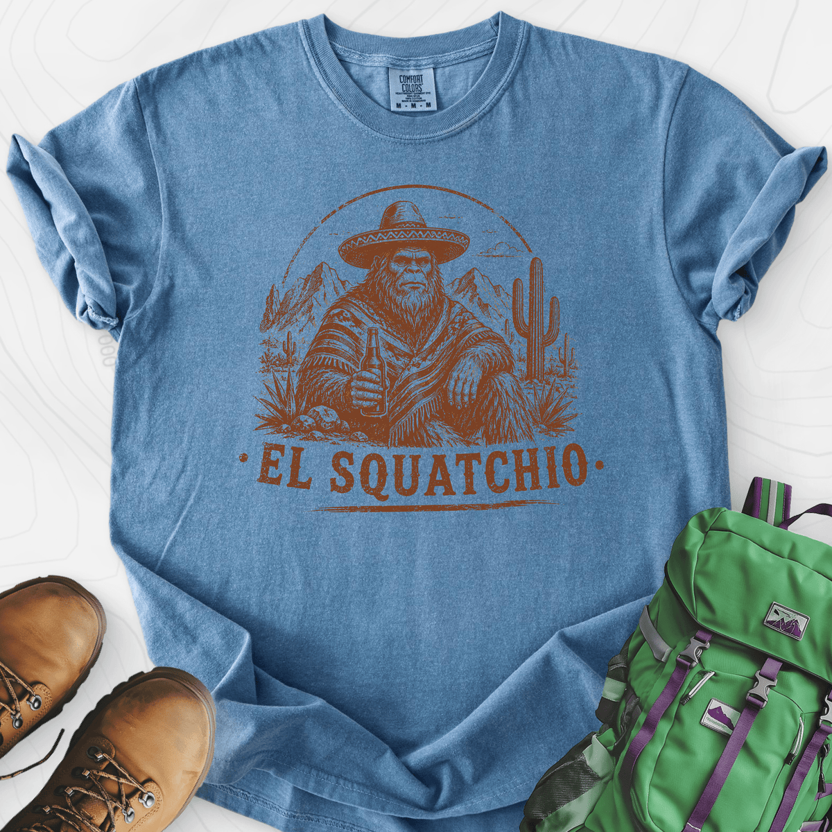 El Squatchio T-Shirt Gift For Hiker