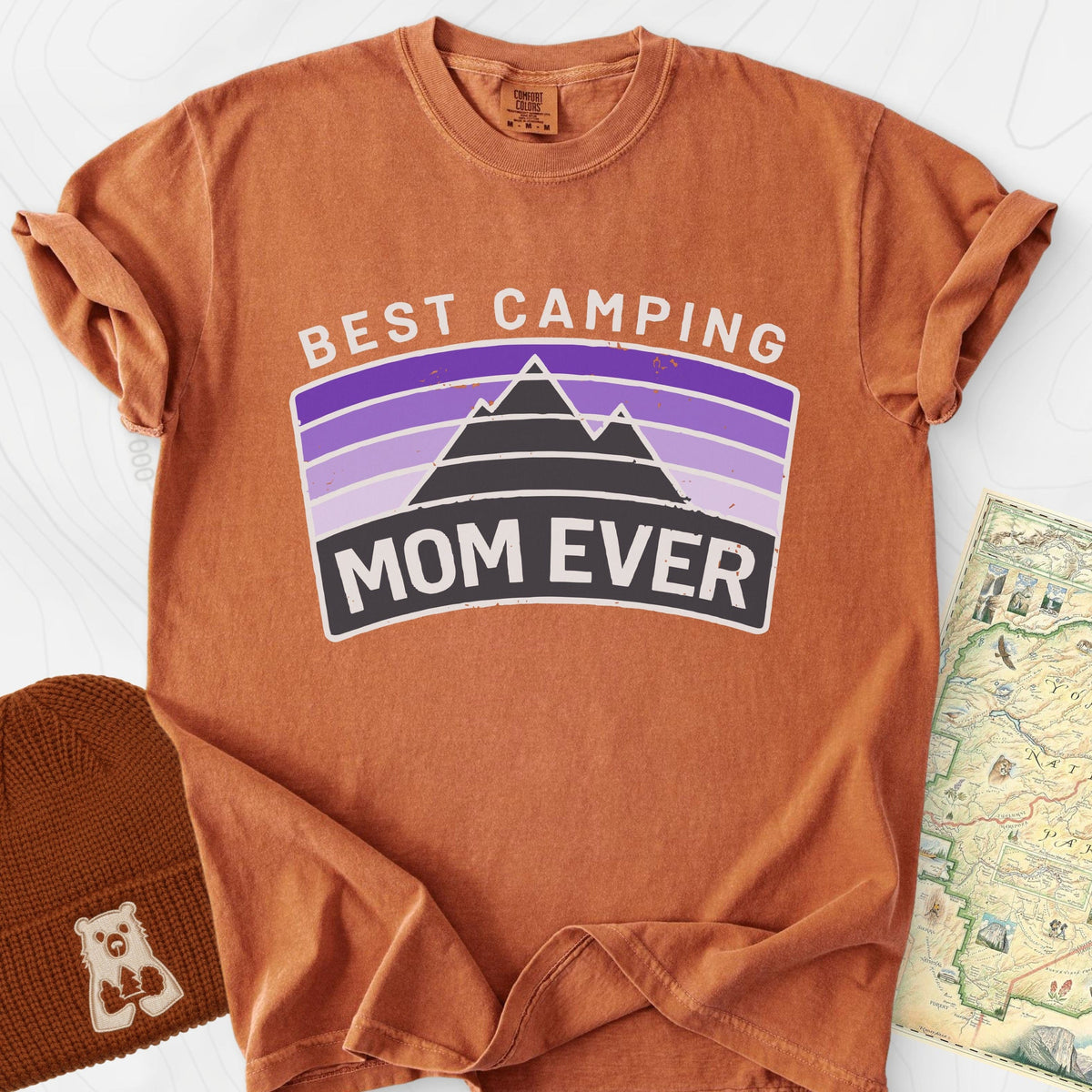 Best Camping Mom T-Shirt Gift For Hiker