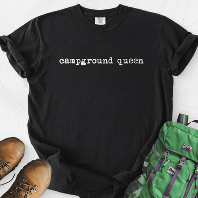 Campground Queen T-Shirt Gift For Hiker