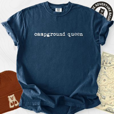 Campground Queen T-Shirt Gift For Hiker